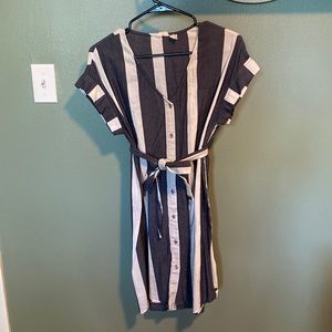 Roxy blue and white striped dress
